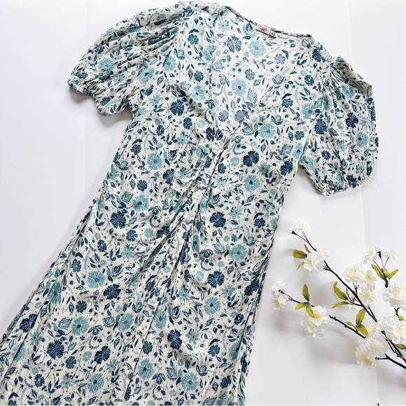 Faherty Sorrento Print Maxi Dress Dreamer Floral - Picture 7 of 12
